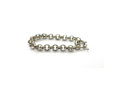 Silver Plated Mens Belcher Bracelet